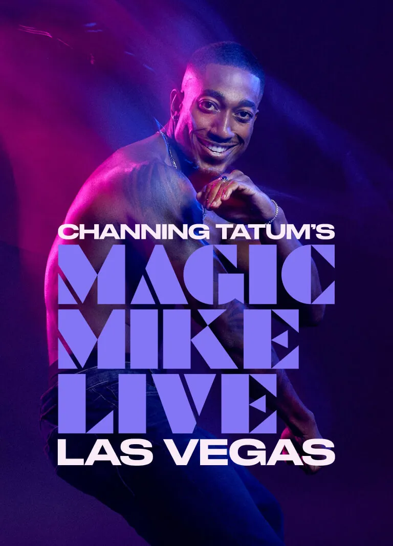 Channing Tatum’s Magic Mike Live Las Vegas promotional flyer